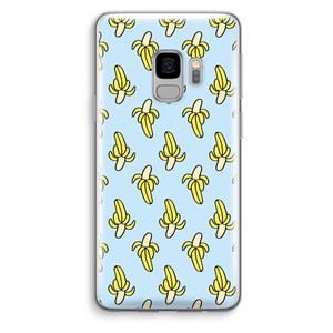 CaseCompany Bananas: Samsung Galaxy S9 Transparant Hoesje