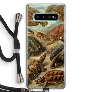 CaseCompany Haeckel Chelonia: Samsung Galaxy S10 Plus Transparant Hoesje met koord