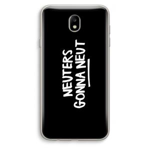 CaseCompany Neuters (zwart): Samsung Galaxy J7 (2017) Transparant Hoesje