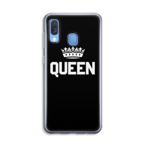 CaseCompany Queen zwart: Samsung Galaxy A40 Transparant Hoesje