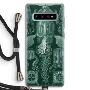 CaseCompany Haeckel Cubomedusae: Samsung Galaxy S10 Plus Transparant Hoesje met koord