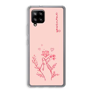 CaseCompany Giving Flowers: Samsung Galaxy A42 5G Transparant Hoesje