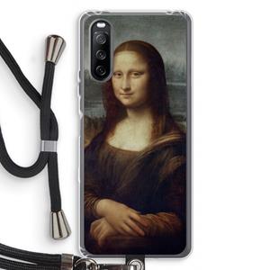 CaseCompany Mona Lisa: Sony Sony Xperia 10 III Transparant Hoesje met koord