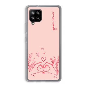 CaseCompany Love is in the air: Samsung Galaxy A42 5G Transparant Hoesje