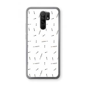 CaseCompany Hipster stripes: Xiaomi Redmi 9 Transparant Hoesje
