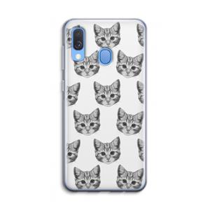 CaseCompany Kitten: Samsung Galaxy A40 Transparant Hoesje