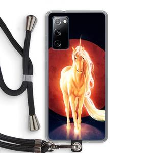 CaseCompany Last Unicorn: Samsung Galaxy S20 FE / S20 FE 5G Transparant Hoesje met koord