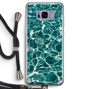 CaseCompany Weerkaatsing water: Samsung Galaxy S8 Transparant Hoesje met koord