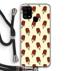 CaseCompany Yummy: Samsung Galaxy M31 Transparant Hoesje met koord