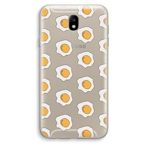 CaseCompany Bacon to my eggs #1: Samsung Galaxy J7 (2017) Transparant Hoesje