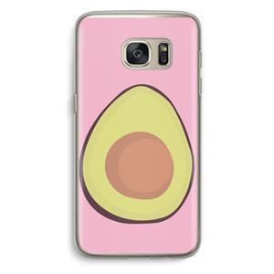 CaseCompany Avocado: Samsung Galaxy S7 Transparant Hoesje