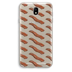 CaseCompany Bacon to my eggs #2: Samsung Galaxy J7 (2017) Transparant Hoesje