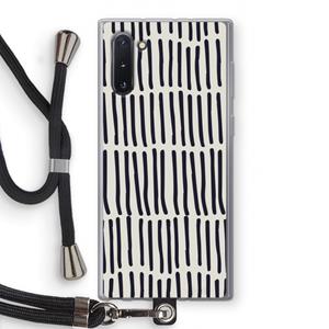 CaseCompany Moroccan stripes: Samsung Galaxy Note 10 Transparant Hoesje met koord