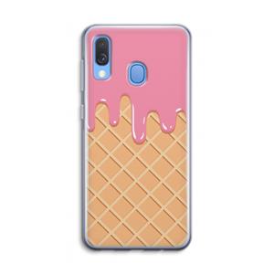 CaseCompany Ice cream: Samsung Galaxy A40 Transparant Hoesje