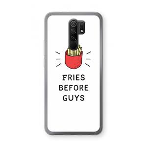 CaseCompany Fries before guys: Xiaomi Redmi 9 Transparant Hoesje