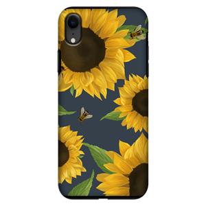 CaseCompany Sunflower and bees: iPhone XR Tough Case