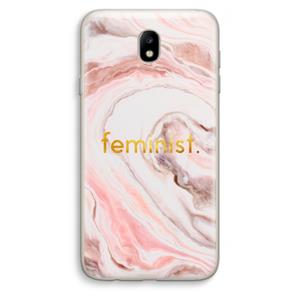 CaseCompany Feminist: Samsung Galaxy J7 (2017) Transparant Hoesje
