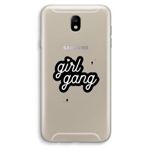 CaseCompany Girl Gang: Samsung Galaxy J7 (2017) Transparant Hoesje