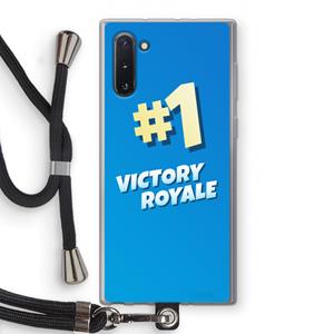 CaseCompany Victory Royale: Samsung Galaxy Note 10 Transparant Hoesje met koord