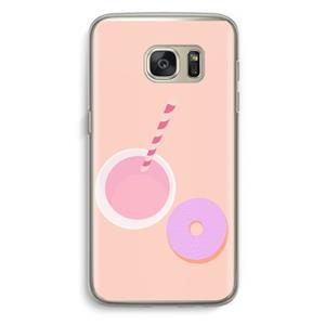 CaseCompany Donut: Samsung Galaxy S7 Transparant Hoesje