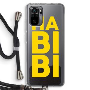 CaseCompany Habibi Majorelle : Xiaomi Redmi Note 10 Pro Transparant Hoesje met koord
