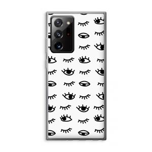 CaseCompany Eye pattern #2: Samsung Galaxy Note 20 Ultra / Note 20 Ultra 5G Transparant Hoesje