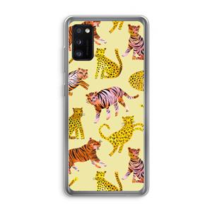 CaseCompany Cute Tigers and Leopards: Samsung Galaxy A41 Transparant Hoesje