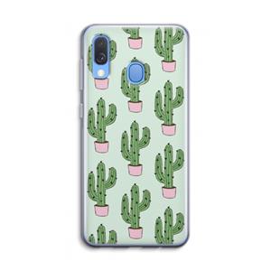 CaseCompany Cactus Lover: Samsung Galaxy A40 Transparant Hoesje