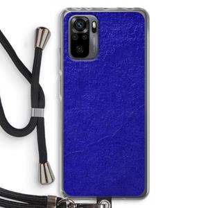 CaseCompany Majorelle Blue: Xiaomi Redmi Note 10 Pro Transparant Hoesje met koord
