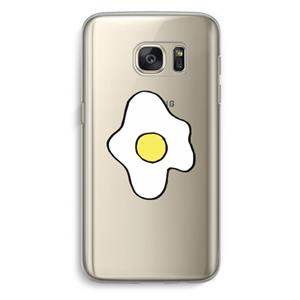 CaseCompany Spiegelei: Samsung Galaxy S7 Transparant Hoesje