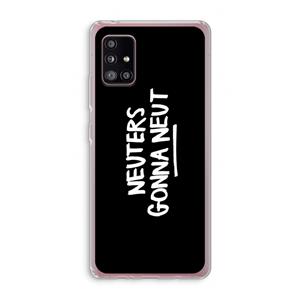 CaseCompany Neuters (zwart): Samsung Galaxy A51 5G Transparant Hoesje