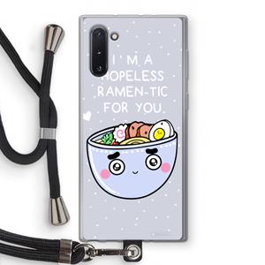 CaseCompany I'm A Hopeless Ramen-Tic For You: Samsung Galaxy Note 10 Transparant Hoesje met koord