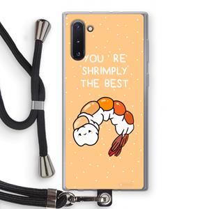 CaseCompany You're Shrimply The Best: Samsung Galaxy Note 10 Transparant Hoesje met koord