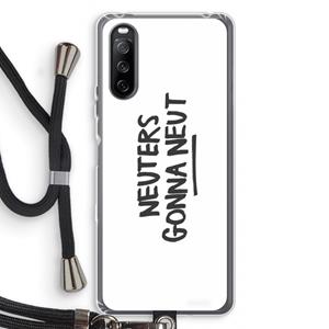 CaseCompany Neuters: Sony Sony Xperia 10 III Transparant Hoesje met koord