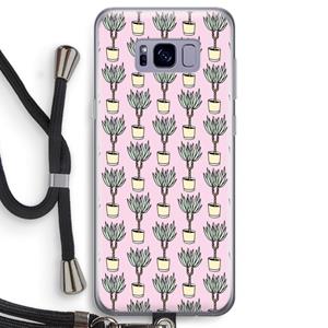 CaseCompany Boompje: Samsung Galaxy S8 Transparant Hoesje met koord