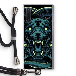 CaseCompany Cougar and Vipers: Samsung Galaxy Note 10 Transparant Hoesje met koord
