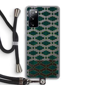 CaseCompany Moroccan tiles: Samsung Galaxy S20 FE / S20 FE 5G Transparant Hoesje met koord