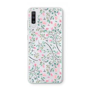 CaseCompany Sierlijke bloemen: Samsung Galaxy A70 Transparant Hoesje