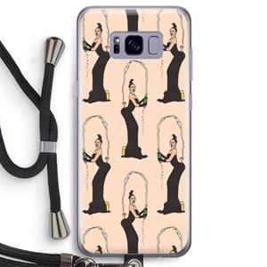 CaseCompany Pop Some Kim: Samsung Galaxy S8 Transparant Hoesje met koord