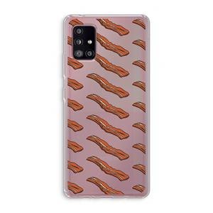 CaseCompany Bacon to my eggs #2: Samsung Galaxy A51 5G Transparant Hoesje