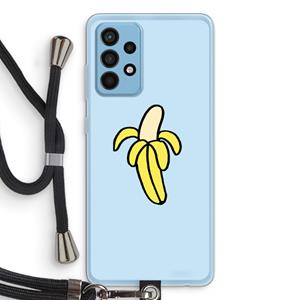 CaseCompany Banana: Samsung Galaxy A52 Transparant Hoesje met koord