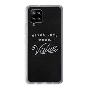 CaseCompany Never lose your value: Samsung Galaxy A42 5G Transparant Hoesje