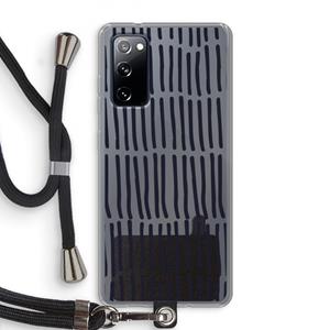 CaseCompany Moroccan stripes: Samsung Galaxy S20 FE / S20 FE 5G Transparant Hoesje met koord