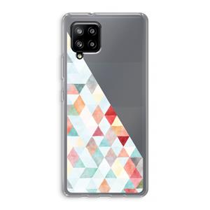 CaseCompany Gekleurde driehoekjes pastel: Samsung Galaxy A42 5G Transparant Hoesje