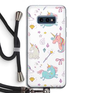 CaseCompany Fantasiewereld: Samsung Galaxy S10e Transparant Hoesje met koord