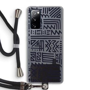 CaseCompany Marrakech print: Samsung Galaxy S20 FE / S20 FE 5G Transparant Hoesje met koord