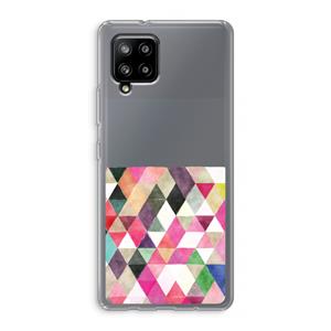 CaseCompany Gekleurde driehoekjes: Samsung Galaxy A42 5G Transparant Hoesje