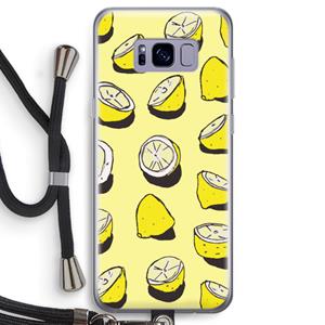 CaseCompany When Life Gives You Lemons...: Samsung Galaxy S8 Transparant Hoesje met koord