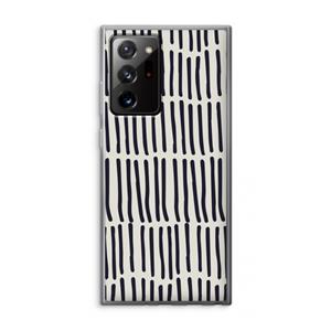 CaseCompany Moroccan stripes: Samsung Galaxy Note 20 Ultra / Note 20 Ultra 5G Transparant Hoesje