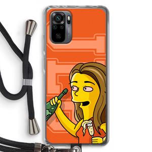 CaseCompany Jamie Lee Simpson: Xiaomi Redmi Note 10 Pro Transparant Hoesje met koord